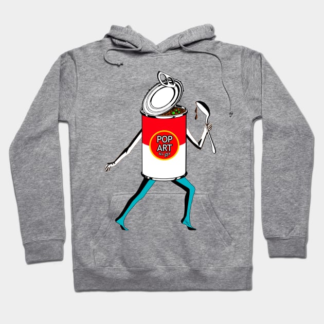 Warhol Pop Art Soup Can Hoodie by notsniwart